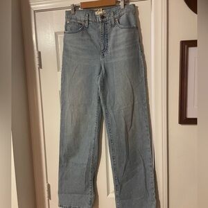 Madewell Full Length Slim Wide Leg Jeans